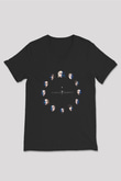 Game of Thrones Siyah Unisex V Yaka Tişört