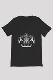 Game of Thrones Siyah Unisex V Yaka Tişört T-Shirt