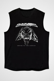 Gammaray Baskılı Unisex Siyah Kolsuz Tişört - Tshirt