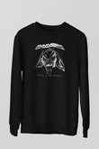 Gammaray Baskılı Unisex Siyah Sweatshirt