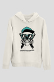 Gangster Kuru KafaBeyaz  Unisex Hoodie