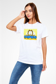 Garfield Beyaz Unisex Tişört
