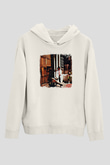 Gary Moore Baskılı Unisex Beyaz Hoodie