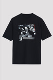 Gary Moore Baskılı Unisex Siyah Oversize Tişört