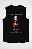 Gary Numan Siyah Unisex Kolsuz Tişört