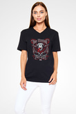 Gas Monkey Garage Siyah Unisex V Yaka Tişört T-Shirt