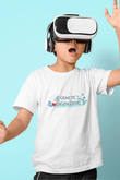 Genetik Mühendisliği Baskılı Unisex Beyaz Çocuk Tişört