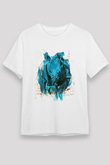 Gergedan Beyaz Unisex Tişört T-Shirt - TişörtFabrikası