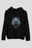 Gergedan Siyah Unisex Hoodie