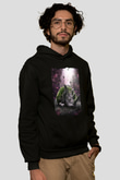 Gergedan Siyah Unisex Hoodie