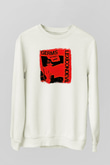 Germs Baskılı Unisex Beyaz Sweatshirt