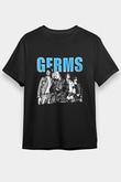 Germs Baskılı Unisex Siyah Tişört
