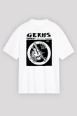 Germs Beyaz Unisex Oversize Tişört T-Shirt