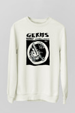 Germs Beyaz Unisex Sweatshirt