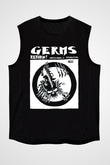 Germs Siyah Unisex Kolsuz Tişört