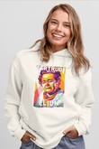 Gertrude B Elion Baskılı Unisex Ekru Hoodie