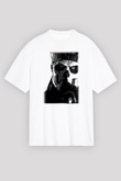 Ghost Beyaz Unisex Oversize Tişört T-Shirt