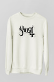 Ghost Beyaz Unisex Sweatshirt