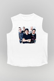 Ghost Inside Baskılı Unisex Beyaz Kolsuz Tişört