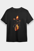 Ghost Rider Hayalet Sürücü Siyah Unisex Tişört