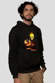 Ghost Rider Hayalet Sürücü Siyah Unisex Kapüşonlu Sweatshirt