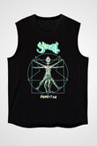Ghost Siyah Unisex Kolsuz Tişört