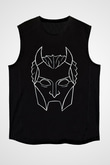 Ghost Siyah Unisex Kolsuz Tişört