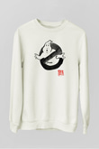 Ghostbusters Hayalet Avcıları Beyaz Unisex Sweatshirt