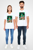 Ghostbusters Hayalet Avcıları Beyaz Unisex V Yaka Tişört T-Shirt