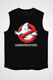 Ghostbusters Hayalet Avcıları Siyah Unisex Kolsuz Tişört