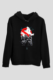 Ghostbusters Hayalet Avcıları Siyah Unisex Hoodie