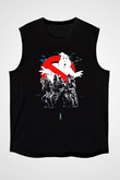 Ghostbusters Hayalet Avcıları Siyah Unisex Kolsuz Tişört