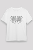 Ghostemane Baskılı Unisex Beyaz Tişört - Tshirt