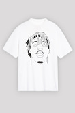 Ghostemane Baskılı Unisex Siyah Oversize Tişört - Tshirt