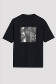 Ghostface Killah Baskılı Unisex Oversize Siyah Tişört