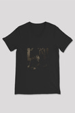 Ghostface Killah Baskılı Unisex Siyah V Yaka Tişört