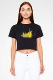Ghostface Killah Siyah  Crop Top Tişört