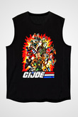 GI JOE Siyah Unisex  Kolsuz Tişört