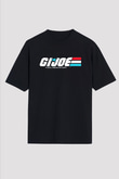 GI JOE Siyah Unisex Oversize Tişört