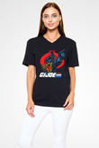 GI JOE Siyah Unisex  V Yaka Tişört