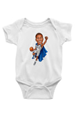 Giannis Antetokounpma Baskılı Beyaz Unisex Bebek Body - Zıbın