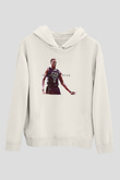 Giannis Antetokounpma Baskılı Beyaz Unisex Kapüşonlu Sweatshirt