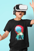 Gintama Baskılı Unisex Siyah Çocuk Tişört - Tshirt