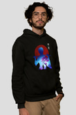 Gintama Baskılı Unisex Siyah Hoodie