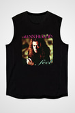 Glenn Hughes Baskılı Unisex Siyah Kolsuz Tişört