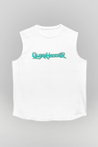 Gloryhammer Baskılı Beyaz Unisex Kolsuz Tişört - Tshirt