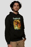 Gloryhammer Baskılı Unisex Siyah Kapüşonlu Sweatshirt