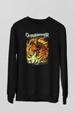 Gloryhammer Baskılı Unisex Siyah Sweatshirt