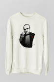 Godfather Beyaz Unisex Sweatshirt