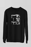Godflesh Baskılı Unisex Siyah Sweatshirt
